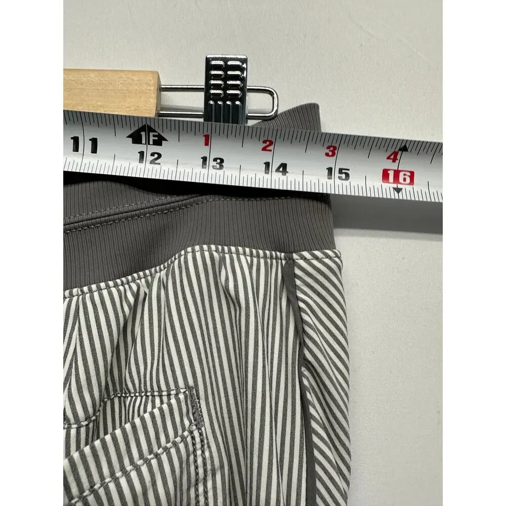 Athleta Women Skort Gray Striped Size 8 Pockets‎ Pickleball Tennis Athleisure - Picture 6 of 8